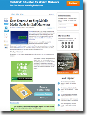 Start Smart: Step-By-Step Mobile Marketing (Quick!) Guide For B2B Marketers